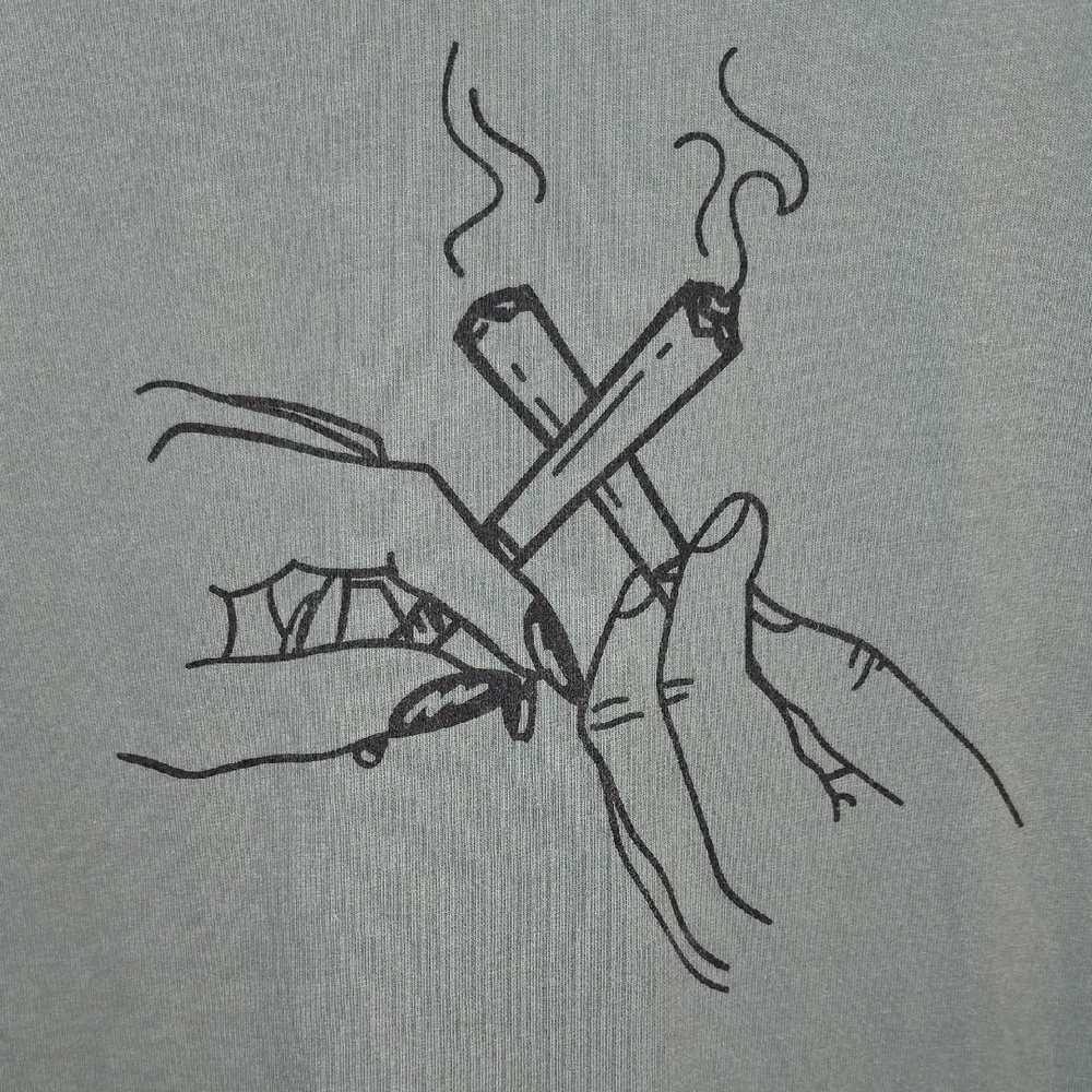 Men's Olive Graphic Tee - Better Together Skymint Cannabis LOT I - Picture 6 of 7